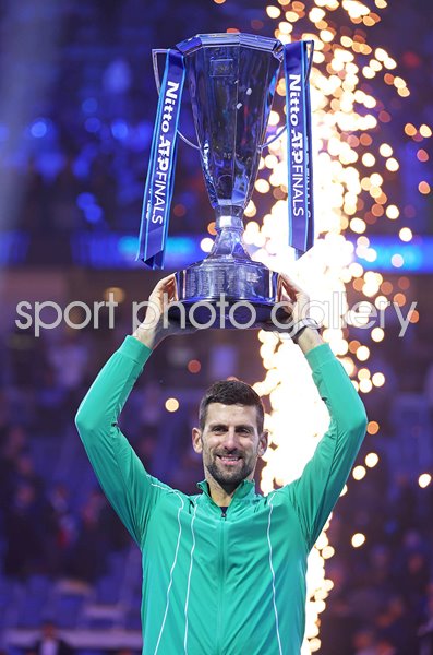 Novak Djokovic Serbia ATP Finals Trophy Turin 2023