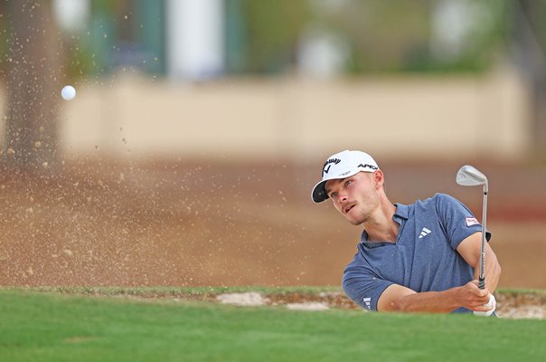 Nicolai Hojgaard Denmark bunker DP World Tour Championship Dubai 2023