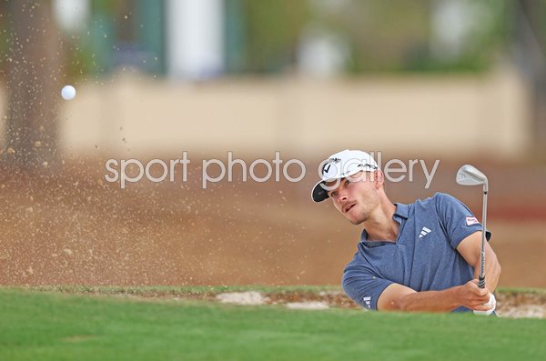 Nicolai Hojgaard Denmark bunker DP World Tour Championship Dubai 2023