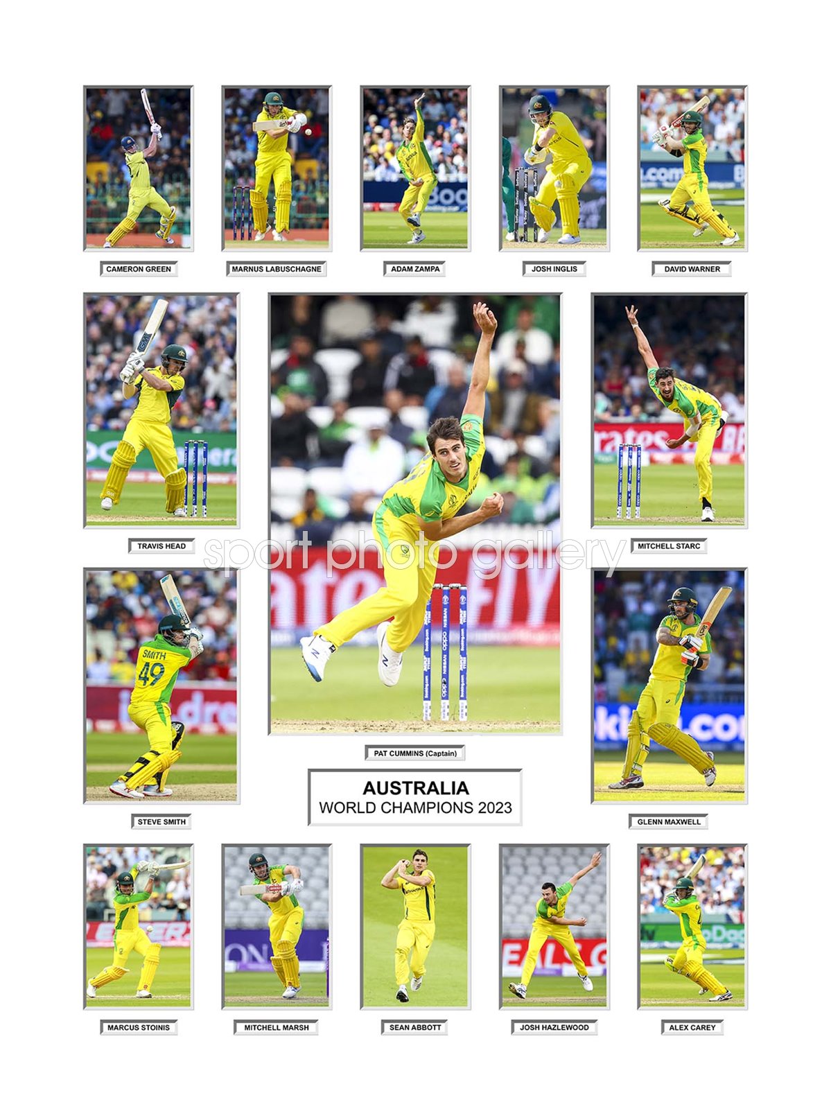 Australia World Champions Team Special Collage 2023