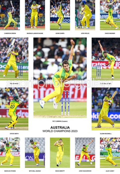 Australia World Champions Team Special Collage 2023