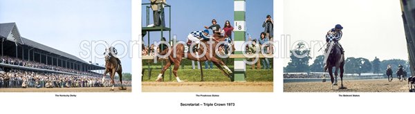 Secretariat 1973 Triple Crown Collage Presentation