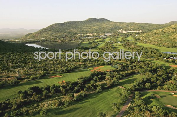 Aerial view Gary Player Country Club Sun City South Africa