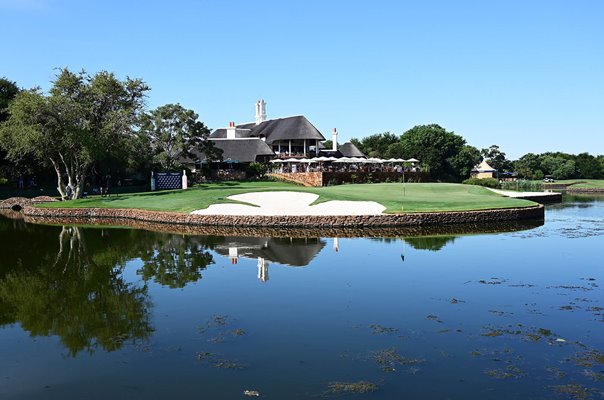 18th green Leopard Creek Country Club Malelene South Africa