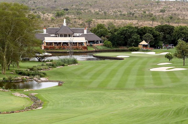 Par 4 9th hole Leopard Creek Country Club Malelene South Africa