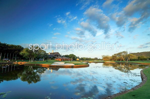 Par 5 18th hole Leopard Creek Country Club Malelene South Africa