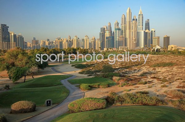 Par 4 8th hole Majlis Course Emirates Golf Club Dubai UAE