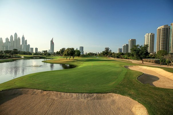 Par 3 4th hole Majlis Course Emirates Golf Club Dubai UAE