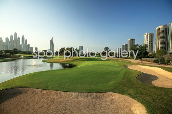 Par 3 4th hole Majlis Course Emirates Golf Club Dubai UAE