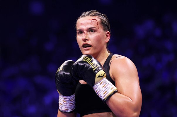 Chantelle Cameron during Katie Taylor rematch title fight Dublin 2023