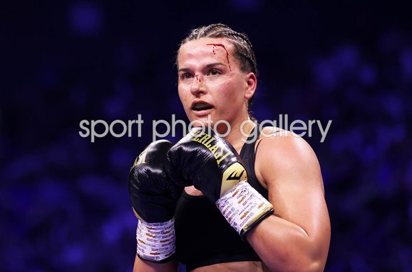 Chantelle Cameron during Katie Taylor rematch title fight Dublin 2023