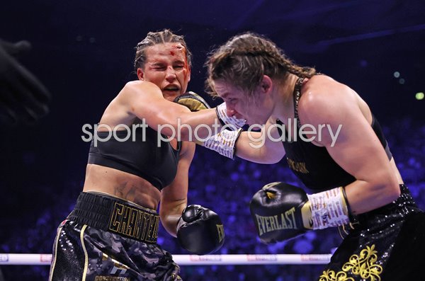 Katie Taylor Ireland punches Chantelle Cameron World Super Lightweight Fight Dublin 2023