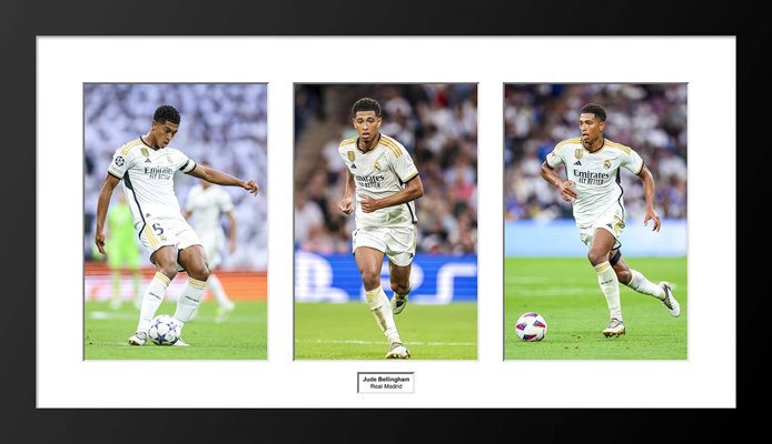 Jude Bellingham Real Madrid Action Triple Collage 2023