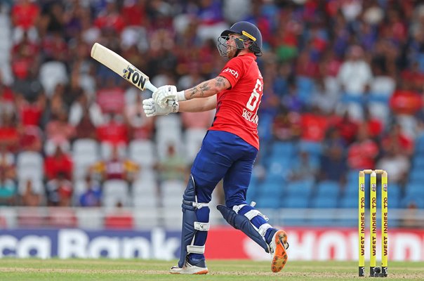 Phil Salt England hits six v West Indies 4th T20I Trinidad 2023