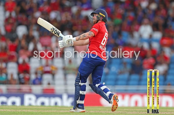 Phil Salt England hits six v West Indies 4th T20I Trinidad 2023