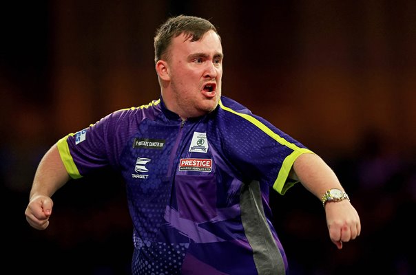  Luke Littler England Round 1 World Darts Alexandra Palace London 2024