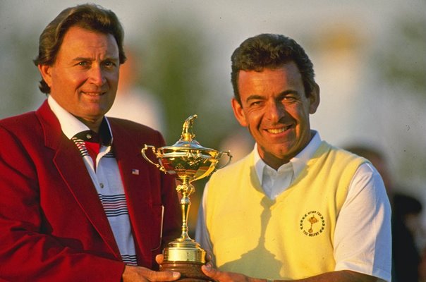 Ray Floyd USA & Tony Jacklin Europe Ryder Cup captains The Belfry 1985