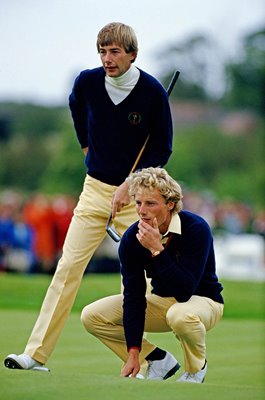 Ken Brown & Bernhard Langer Europe Ryder Cup The Belfry 1985