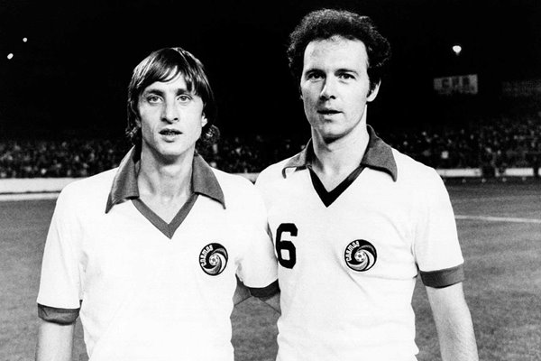 Franz Beckenbauer & Johan Cruyff New York Cosmos Legends 1978
