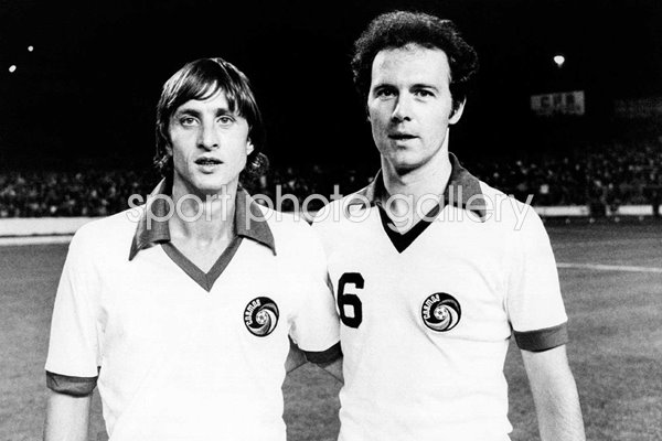 Franz Beckenbauer & Johan Cruyff New York Cosmos Legends 1978