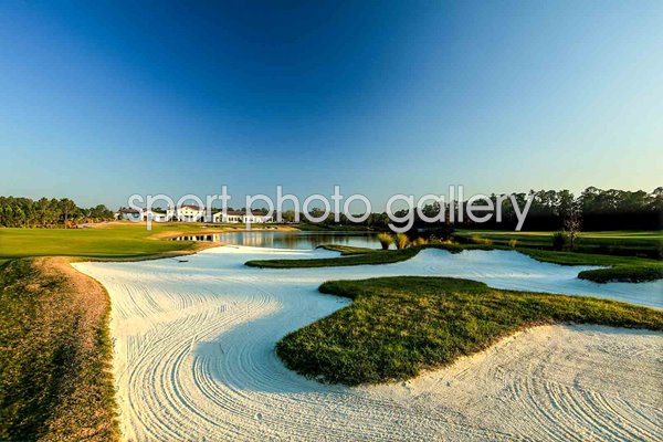 Par 4 18th hole The Concession Golf Club Bradenton, Florida