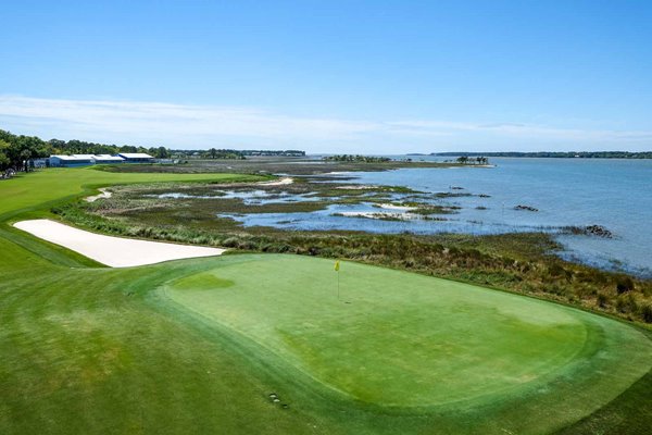 Par 4 18th hole Harbour Town Golf Links Beaufort, South Carolina 