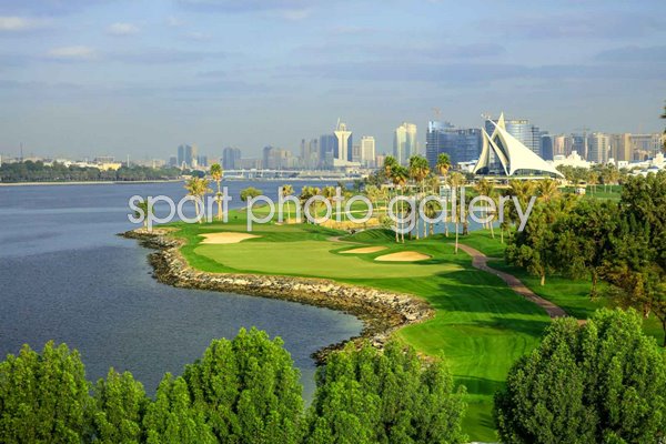 Par 4, 17th hole Dubai Creek Golf Club Dubai UAE