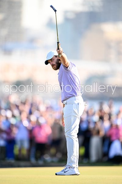 Tommy Fleetwood England Winning Birdie Putt 18th Green Dubai Creek 2024