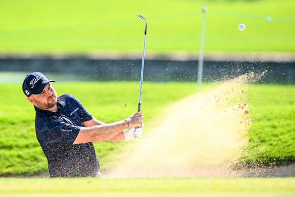 Jordan Smith England bunker shot Dubai Invitational 2024