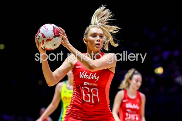 Helen Housby England v Australia Vitality Netball Nations Cup 2024