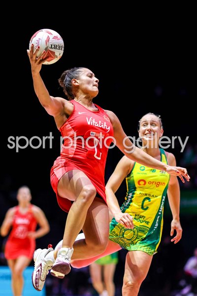 Imogen Allison England v Australia Vitality Netball Nations Cup 2024