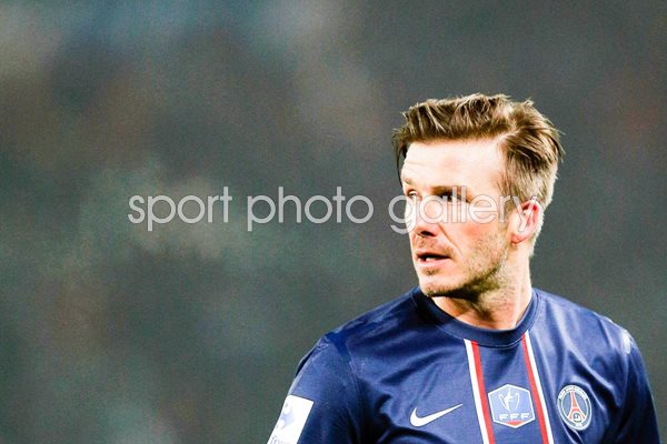 David Beckham of PSG v Marseille Olympic