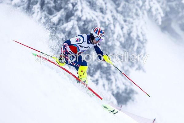Dave Ryding Great Britain World Cup Slalom Kitzbuehel Austria 2024