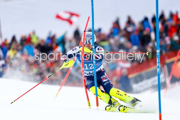 Dave Ryding Great Britain Ski World Cup Slalom Kitzbuehel Austria 2024