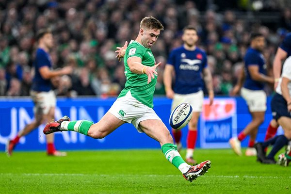 Jack Crowley Ireland kicks v France Marseille Six Nations 2024