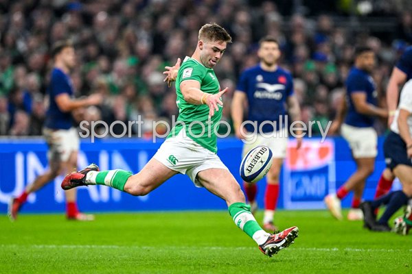 Jack Crowley Ireland kicks v France Marseille Six Nations 2024