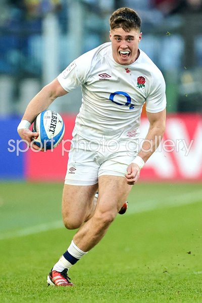 Tommy Freeman England debut v Italy Rome Six Nations 2024