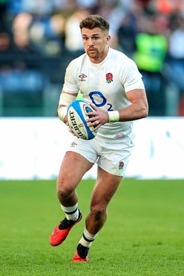 Henry Slade England centre v Italy Rome Six Nations 2024