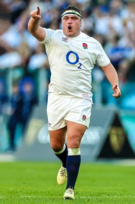 Jamie George England captain v Italy Rome Six Nations 2024