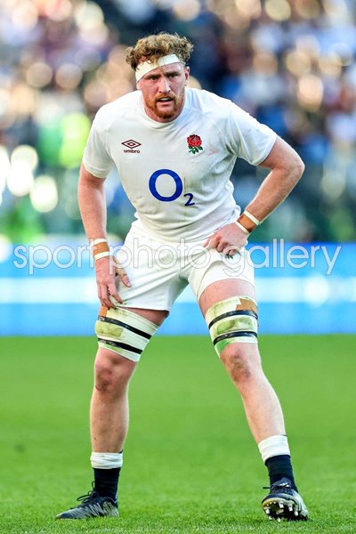 Ollie Chessum England v Italy Rome Six Nations 2024