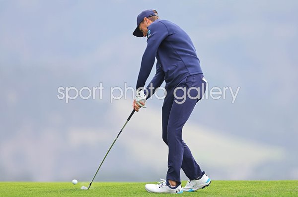 Jordan Spieth USA iron impact Pebble Beach Pro-Am 2024