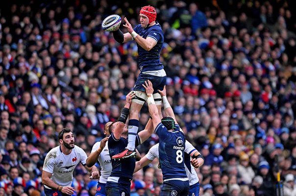 Grant Gilchrist Scotland v France Murrayfield Six Nations 2024