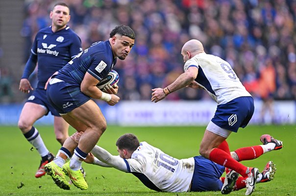 Sione Tuipulotu Scotland v France Murrayfield Six Nations 2024