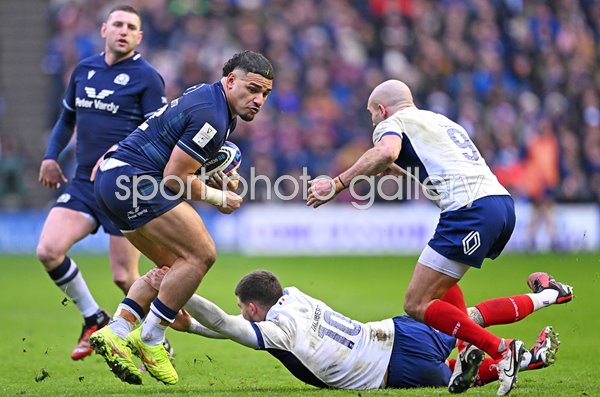 Sione Tuipulotu Scotland v France Murrayfield Six Nations 2024