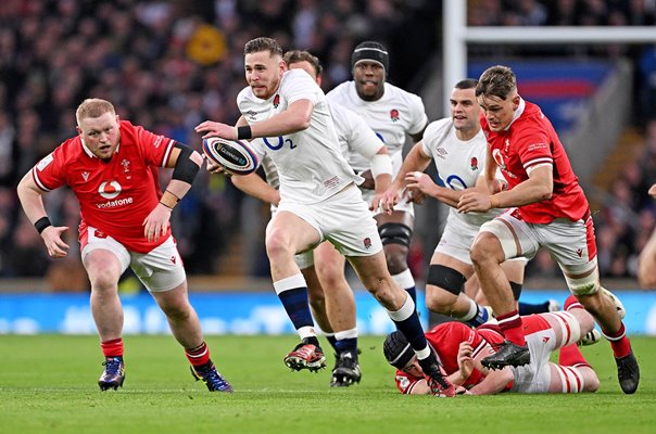 Freddie Steward England breaks v Wales Twickenham Six Nations 2024