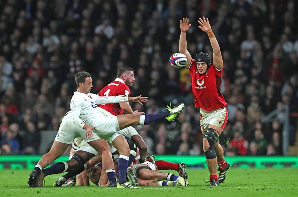 Alex Mitchell England v Dafydd Jenkins Wales Twickenham Six Nations 2024