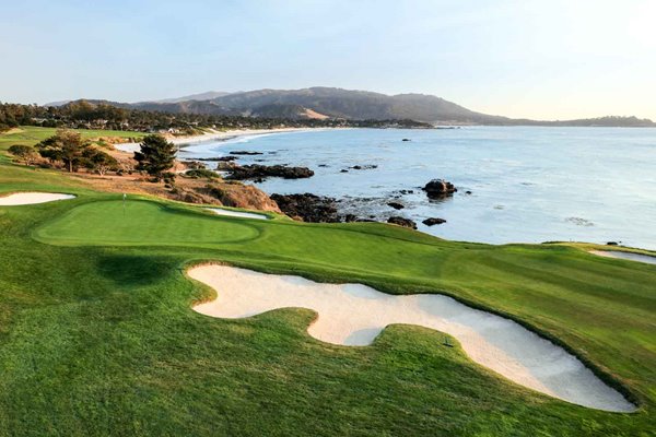 Par 4 8th hole Pebble Beach Golf Links California USA