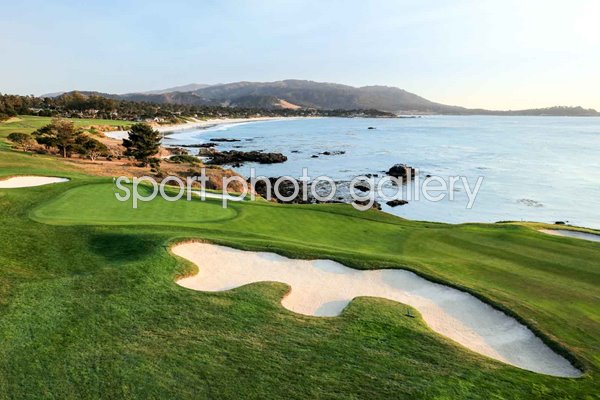 Par 4 8th hole Pebble Beach Golf Links California USA