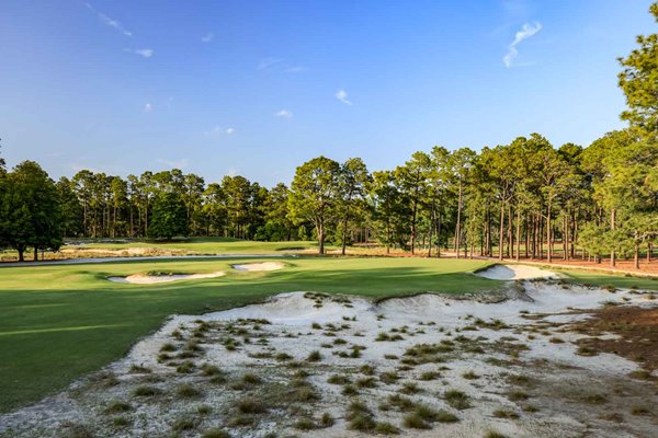 Par 4 12th hole Pinehurst No2 Course North Carolina USA