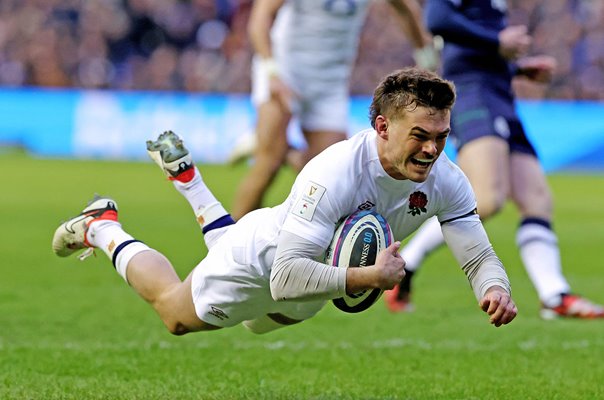 George Furbank England scores v Scotland Murrayfield Six Nations 2024